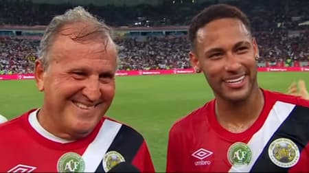 Zico e Neymar - Jogo das Estrelas
