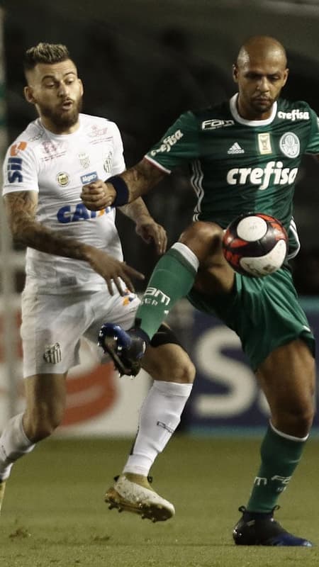 Últimos dez clássicos: 19/3/2017: Santos 1x2 Palmeiras (Paulistão)&nbsp;