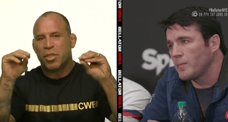 Wanderlei Silva e Chael Sonnen trocaram provocações em coletiva de imprensa