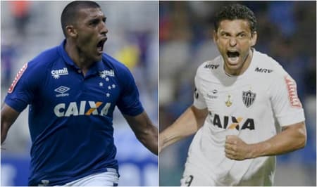 Ábila e Fred vão medir forças no clássico deste sábado, no Mineirão. Quem leva a melhor nesta disputa? Vote nos duelos do LANCE!