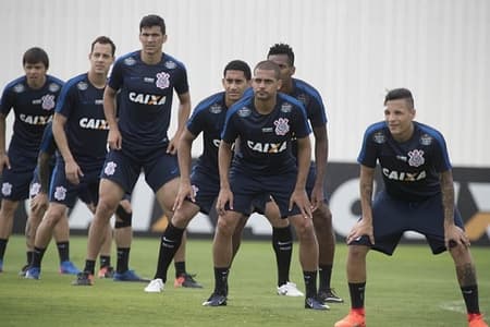 Treinamento do Corinthians neste sábado, véspera de decisão