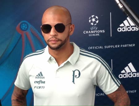 Felipe Melo durante evento neste domingo