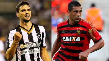 Rodrigo Pimpão (Botafogo) e do Diego Souza (Sport)