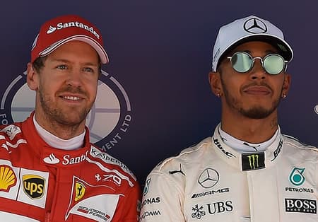 Sebastian Vettel e Lewis Hamilton - GP da Espanha