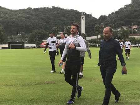 Elano - treino do Santos