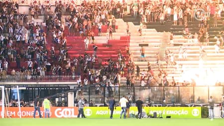 Imagens da confusão em São Januário - Vasco x Flamengo