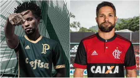 Camisas - Palmeiras e Flamengo