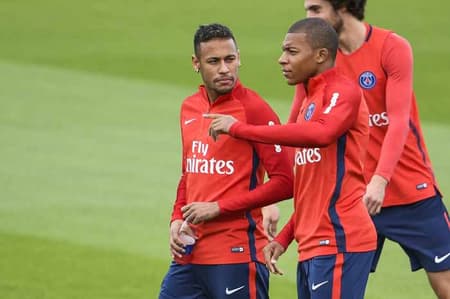 Neymar e Mbappé juntos