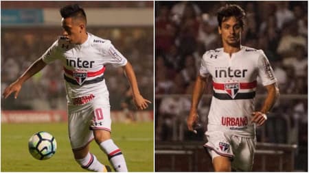 Cueva e Rodrigo Caio
