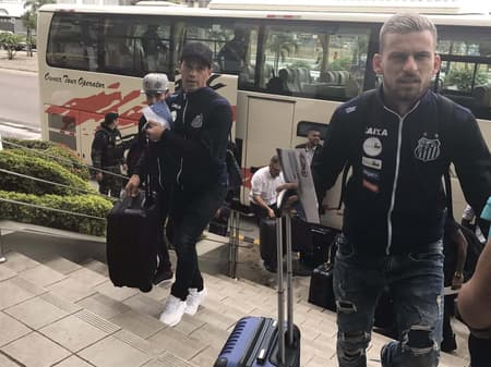 Santos desembarca no Equador - Lucas Lima Ricardo Oliveira