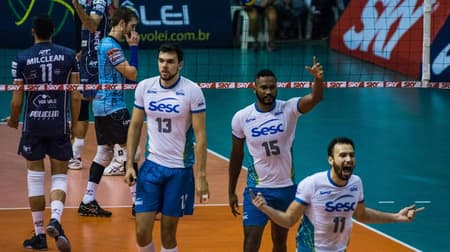 SUPERLIGA MASCULINA DE VÔLEI 2017/2018 - SESC RJ X EMS TAUBATÉ.