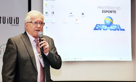 O secretário da Autoridade Brasileira de Controle de Dopagem, Luiz Celso Giacomini (Foto: Francisco Medeiros/ME)