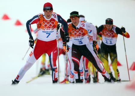 Prova do combinado nórdico nos Jogos de Sochi-2014