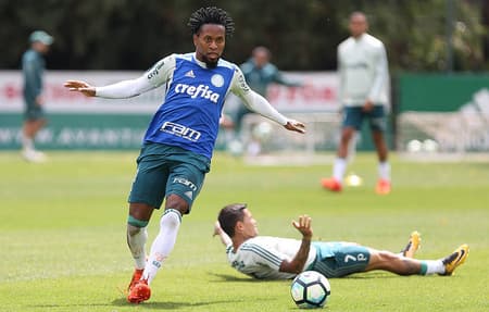 Zé Roberto durante treino do Palmeiras
