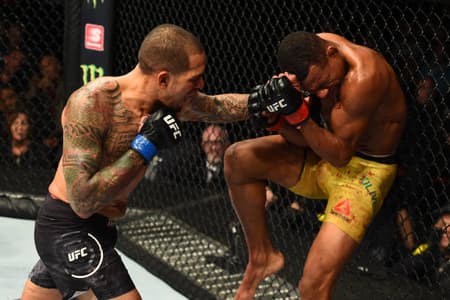 Alex Cowboy e Yancy Medeiros protagonizaram uma guerra no UFC 218