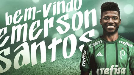 Emerson Santos foi confirmado pelo Palmeiras nesta terça