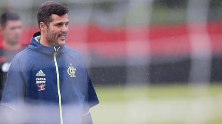 Julio Cesar treinando no Flamengo