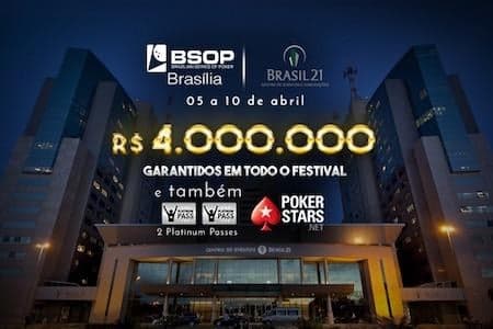 Segunda etapa do circuito brasileiro de 2018 marcará o retorno do BSOP ao Distrito Federal
