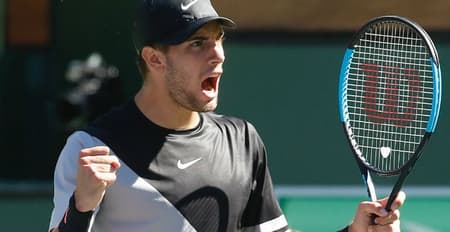 Borna Coric em Indian Wells