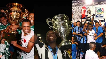 No próximo domingo, equipes podem encerrar jejum de título estadual. São os casos de Palmeiras, Botafogo e Grêmio. Confira nas próximas imagens em detalhes