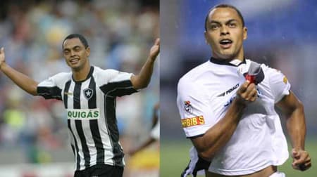 Dodô com as camisas de Botafogo e Vasco