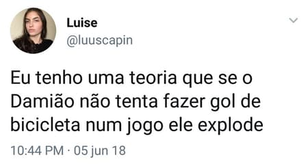 Tentativas de bicicleta de Damião são alvos de piadas nas redes