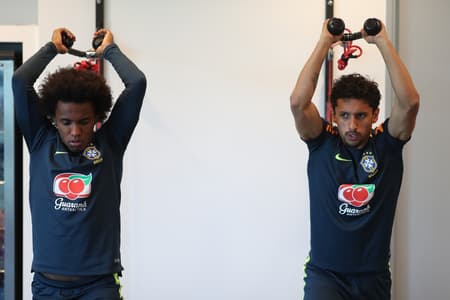 Willian e Marquinhos - Seleção Brasileira
