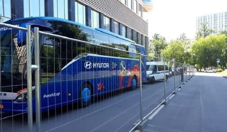 Ônibus da seleção da Argentina