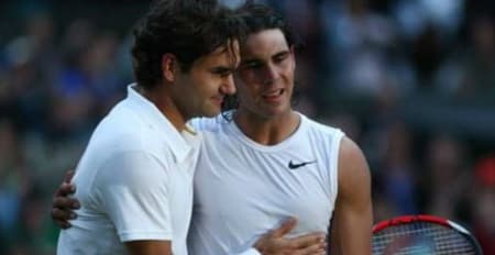 Federer e Nadal em Wimbledon 2008