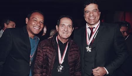 Muller, Muricy e Raí na festa do São Paulo