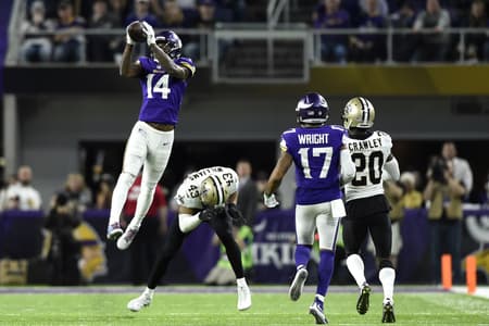 Stefon Diggs protagonizando o Milagre de Minessota