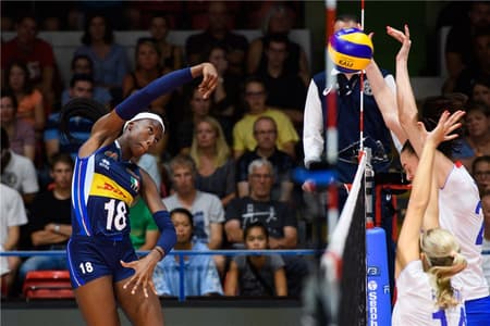 Itália x Rússia no Torneio de Montreux