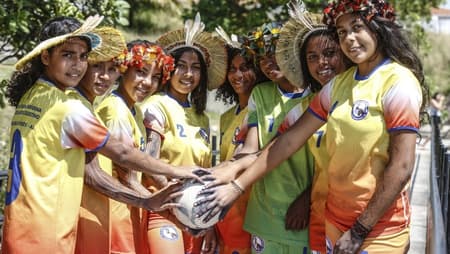 Atletas da tribo Wakóna Xukuru-Kariri