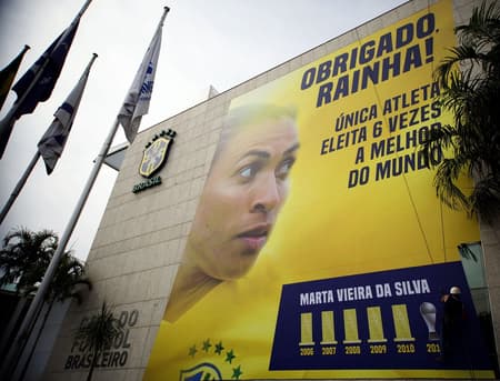 Homenagem da CBF à Marta