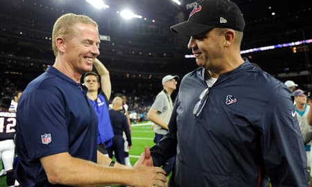 Jason Garrett e Bill O'Brien, técnicos de Cowboys e Texans