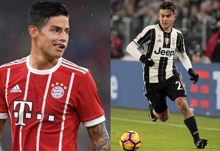James Rodríguez e Paulo Dybala