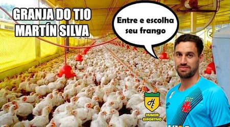 Martín Silva vira piada após falha contra o Grêmio