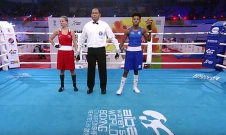 Jucielen Romeu no Mundial de boxe