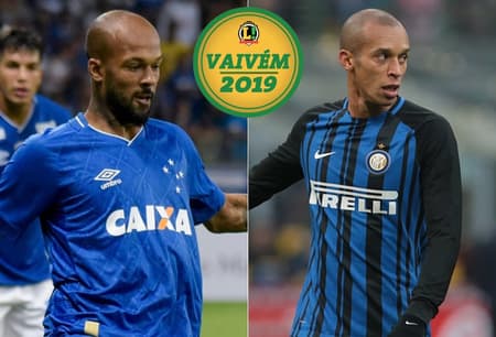 Bruno Siva (Cruzeiro) e Miranda (Internazionale)