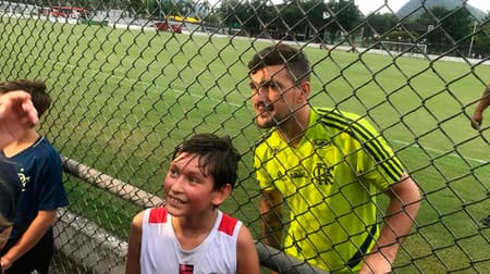 Flamengo fez treino na Gávea e atraiu os torcedores
