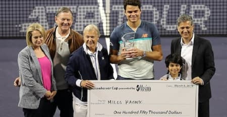 Milos Raonic foi campeão do Tie Break Tens em Indian Wells