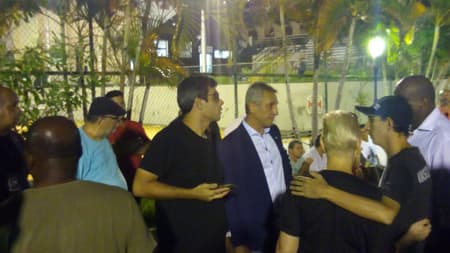 Alexandre Campello e Euriquinho - Velório de Eurico Miranda - Vasco
