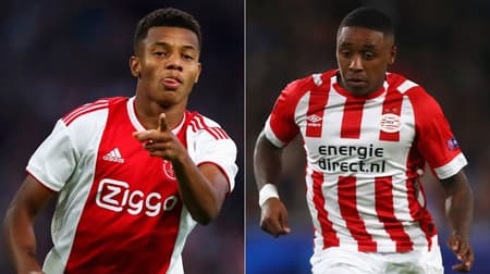 Montagem - David Neres (Ajax) / Staven Bergwijn (PSV)