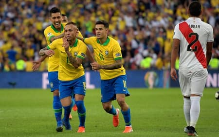Brasil x Peru - Comemoração