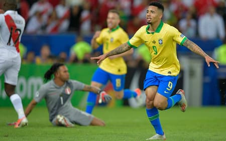 Brasil x Peru - Comemoração