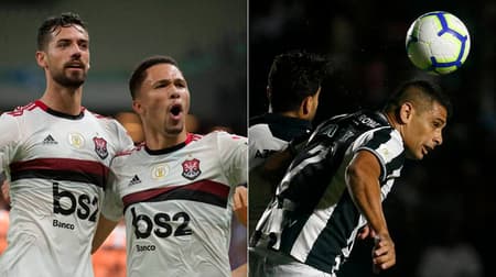 Montagem Flamengo Botafogo