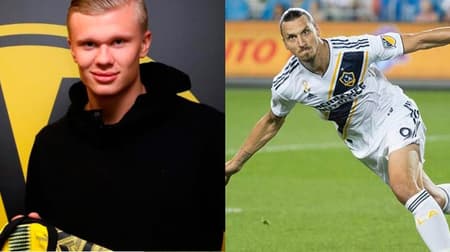 Haaland e Ibrahimovic - Montagem