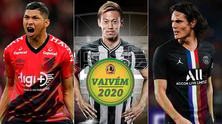 Montagem - Rony, Honda e Cavani