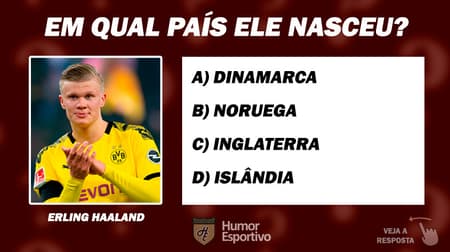 Quiz: nacionalidade dos jogadores (Haaland)
