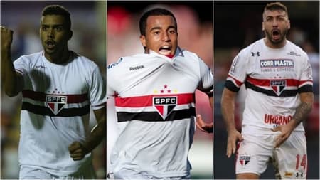 Montagem - Inácio, Lucas e Pratto